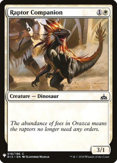 Raptor Companion (19) (LIST)