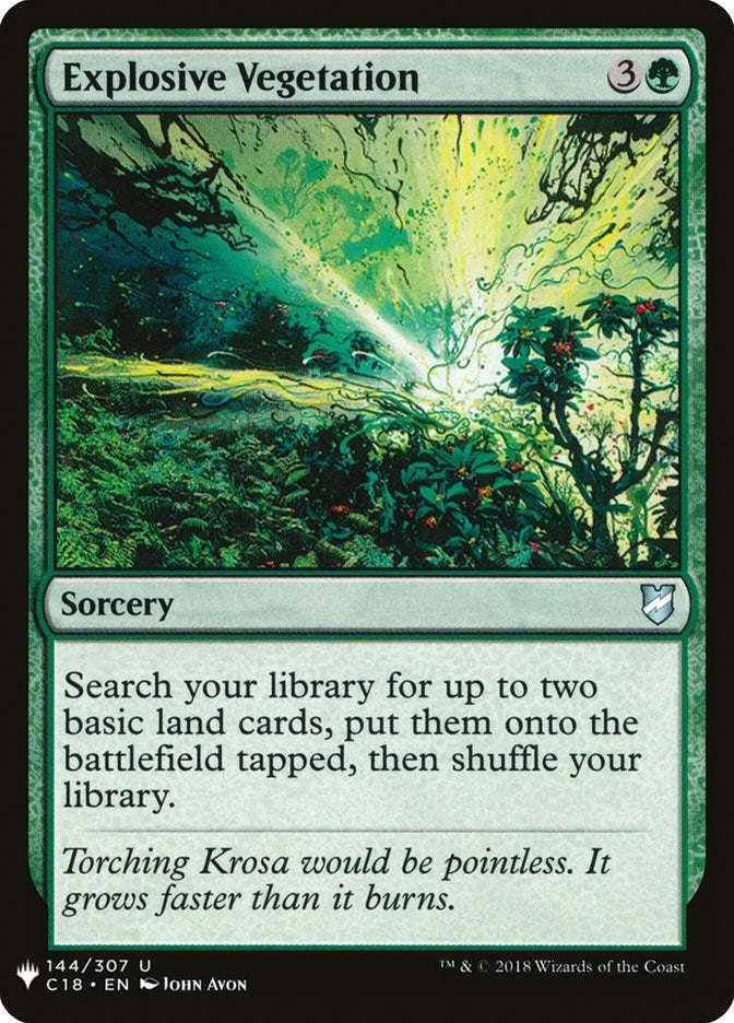 Explosive Vegetation (144) (LIST)