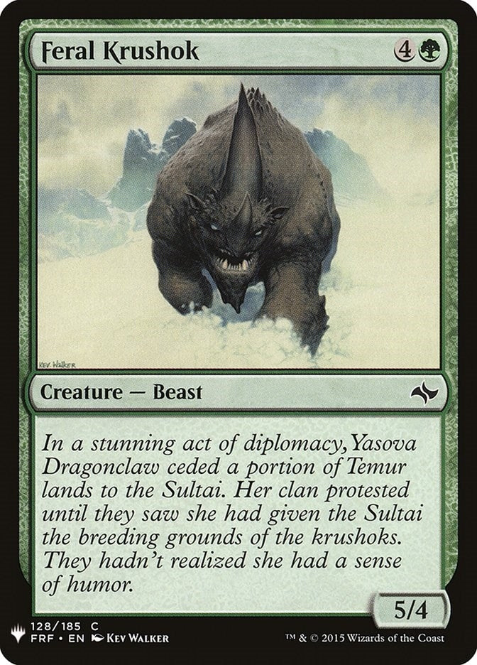 Feral Krushok (128) (LIST)