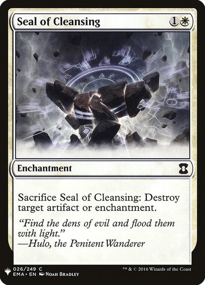 Seal of Cleansing (26) (LIST)