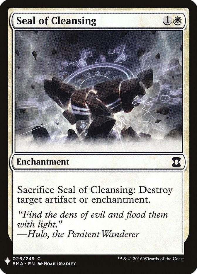 Seal of Cleansing (26) (LIST)