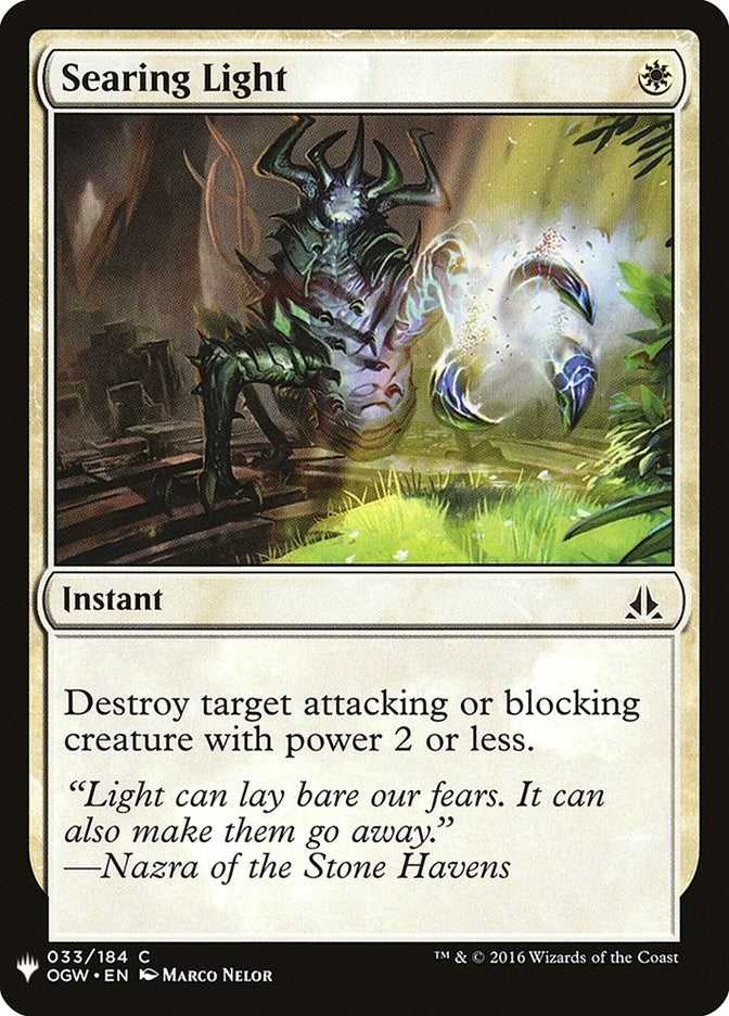 Searing Light (33) (LIST)