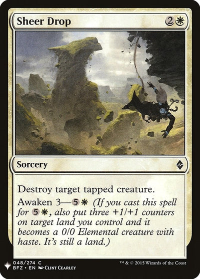Sheer Drop (48) (LIST)