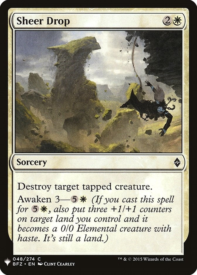 Sheer Drop (48) (LIST)