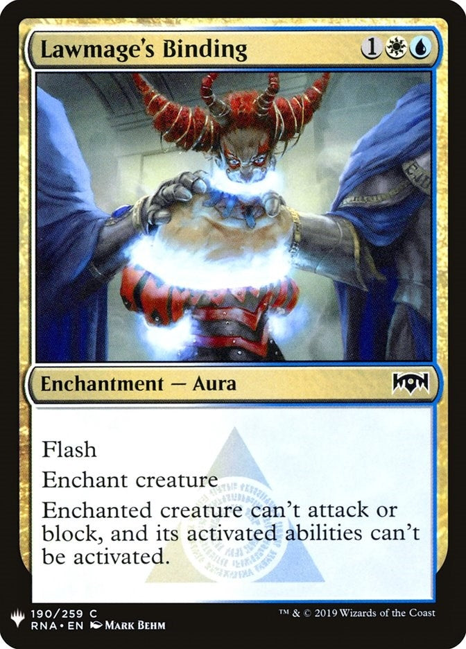 Lawmage's Binding (190) (LIST)