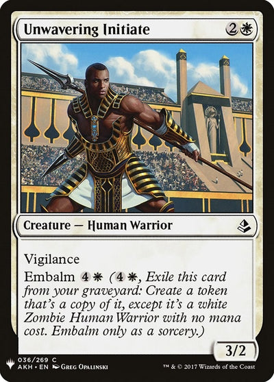 Unwavering Initiate (36) (LIST)