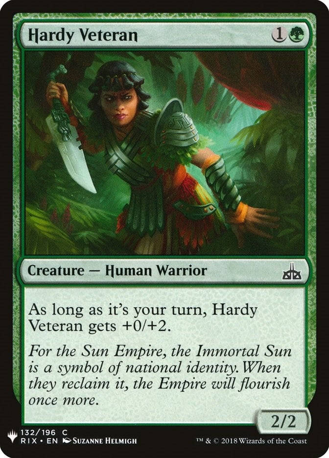 Hardy Veteran (132) (LIST)