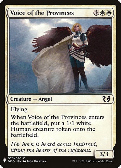 Voice of the Provinces (23) (LIST)
