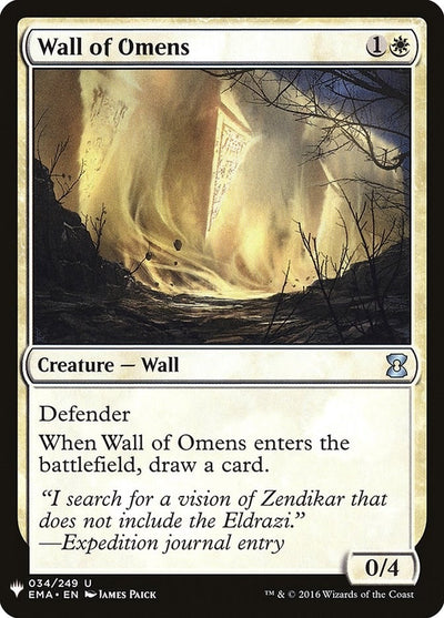 Wall of Omens (EMA) (34) (LIST)