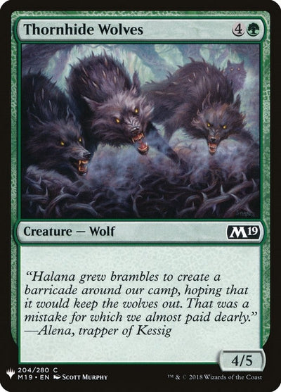 Thornhide Wolves (204) (LIST)