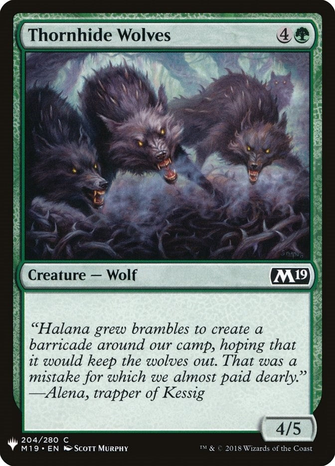 Thornhide Wolves (204) (LIST)