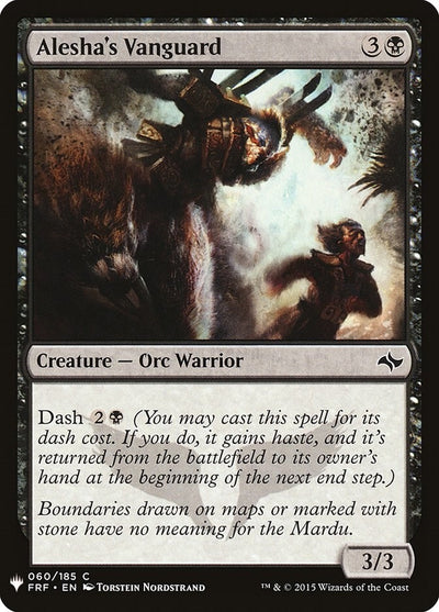 Alesha's Vanguard (60) (LIST)