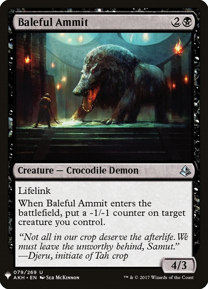 Baleful Ammit (79) (LIST)