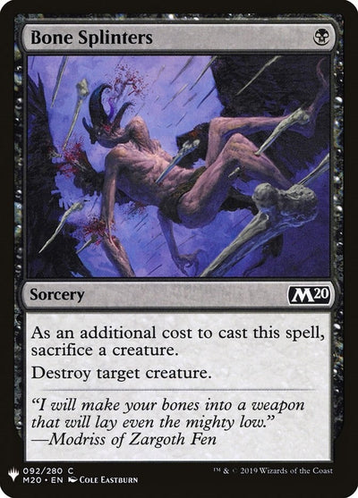 Bone Splinters (92) (LIST)