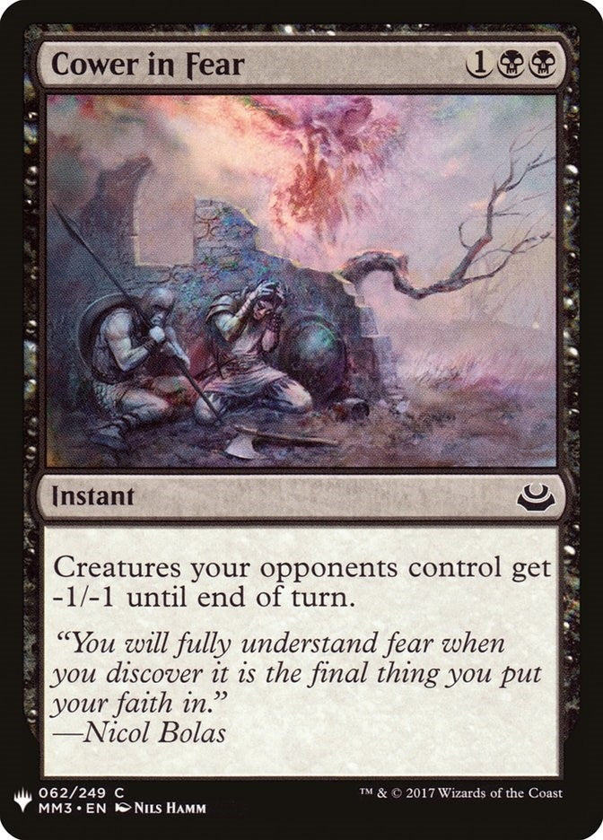 Cower in Fear (62) (LIST)