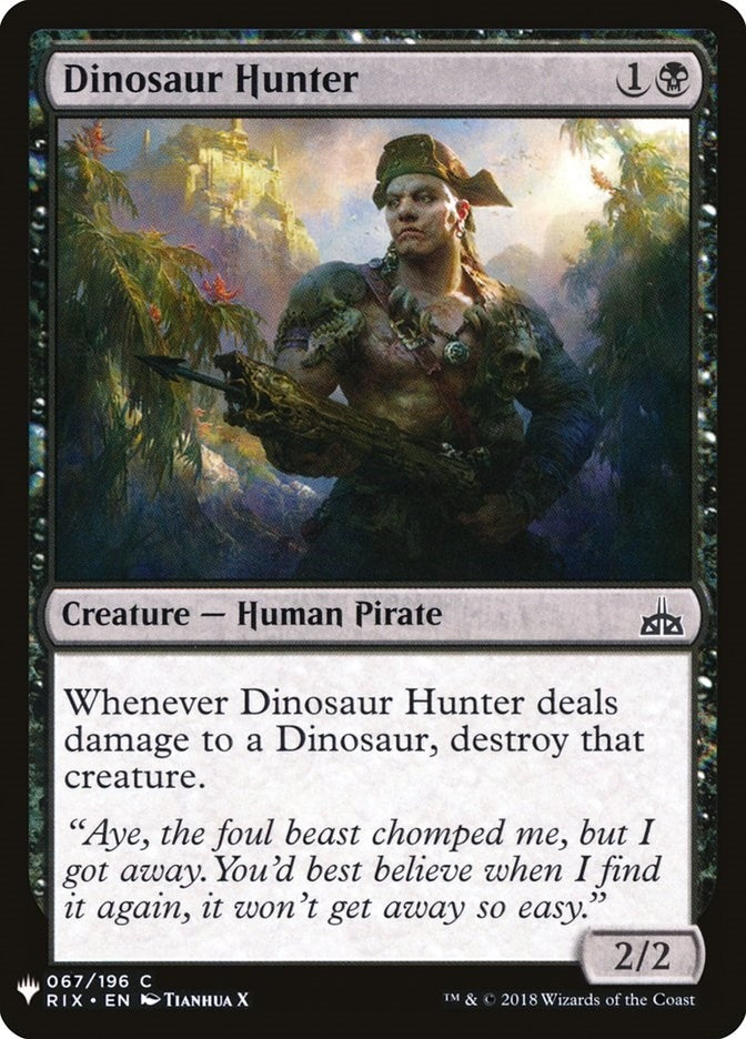 Dinosaur Hunter (67) (LIST)