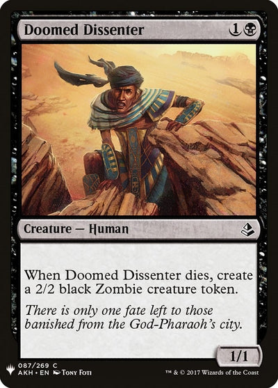 Doomed Dissenter (87) (LIST)