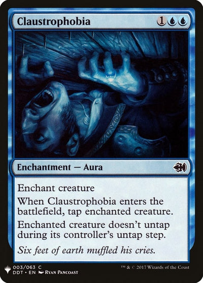 Claustrophobia (3) (LIST)
