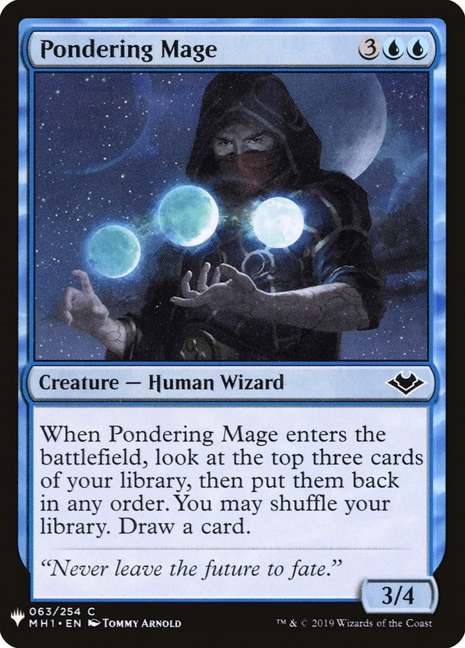 Pondering Mage (63) (LIST)
