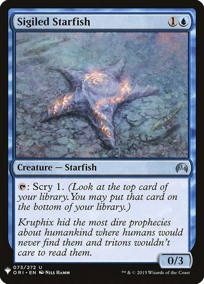 Sigiled Starfish (73) (LIST)