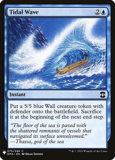 Tidal Wave (75) (LIST)