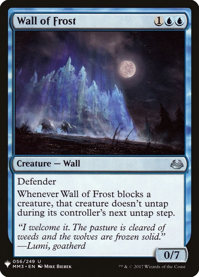 Wall of Frost (56) (LIST)