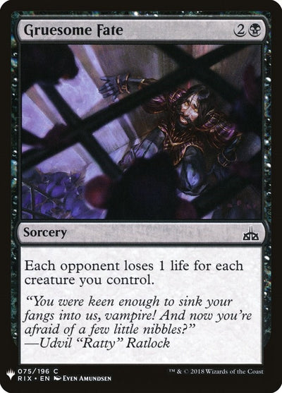 Gruesome Fate (75) (LIST)