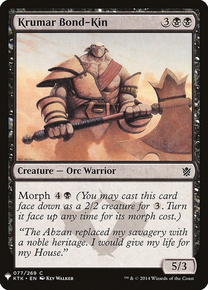 Krumar Bond-Kin (77) (LIST)