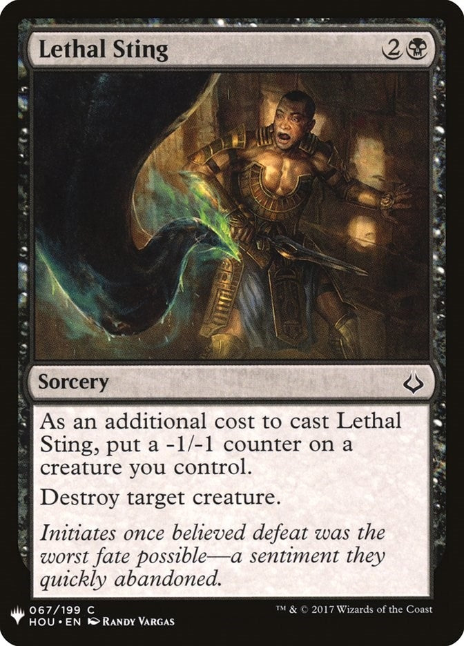 Lethal Sting (67) (LIST)