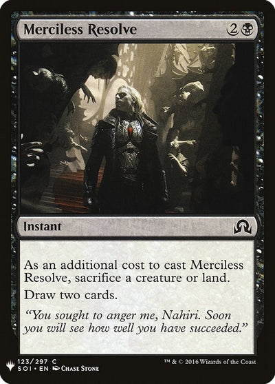 Merciless Resolve (123) (LIST)