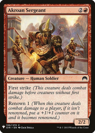 Akroan Sergeant (130) (LIST)