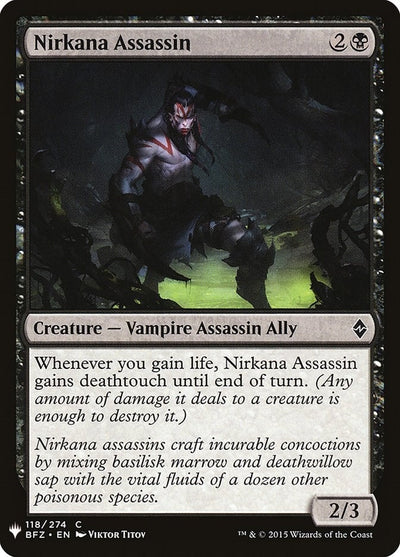 Nirkana Assassin (118) (LIST)