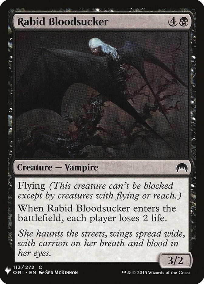 Rabid Bloodsucker (113) (LIST)