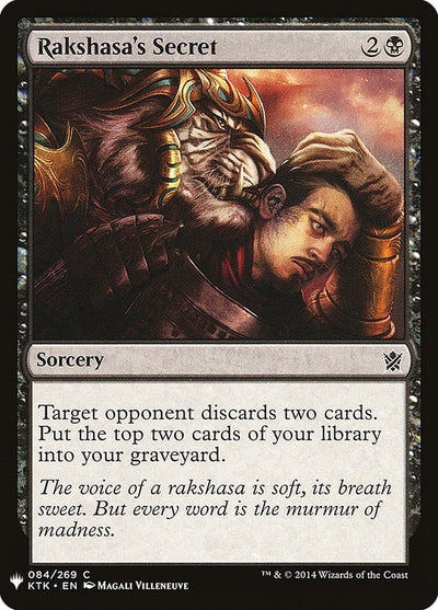 Rakshasa's Secret (84) (LIST)
