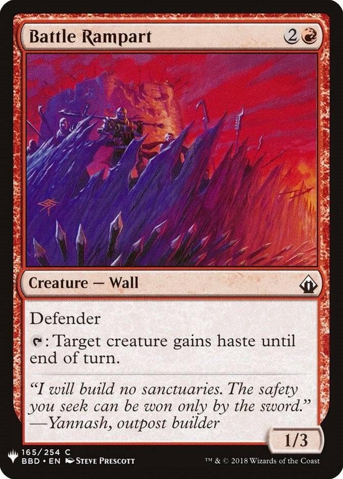 Battle Rampart (165) (LIST)