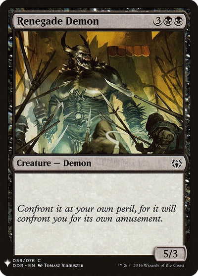 Renegade Demon (59) (LIST)