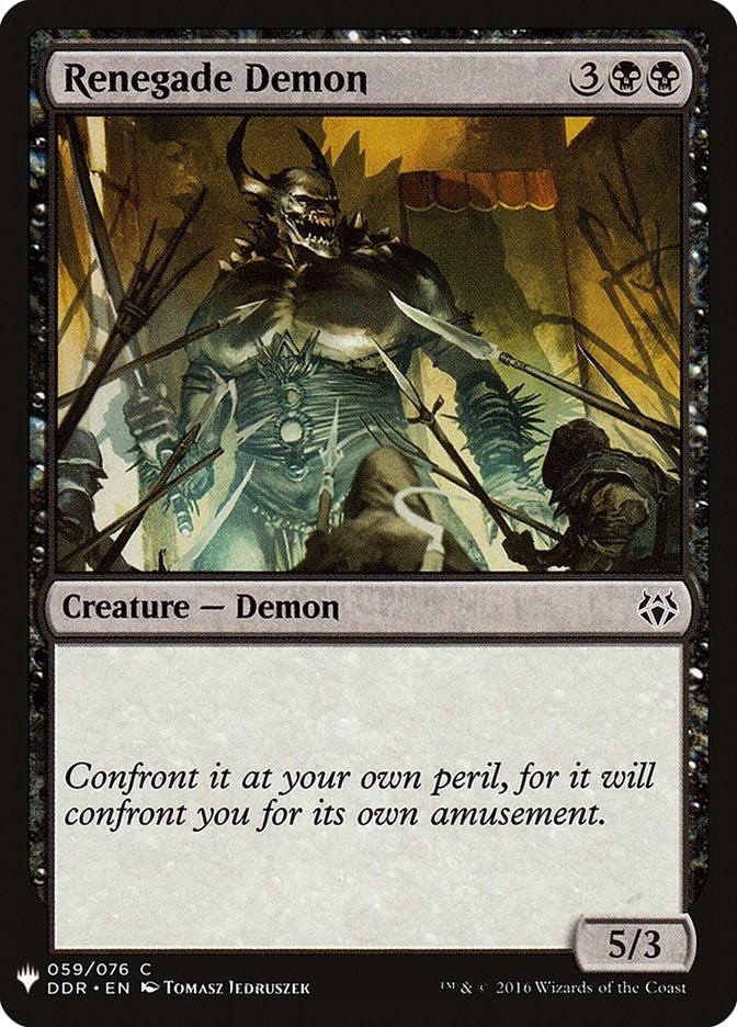 Renegade Demon (59) (LIST)