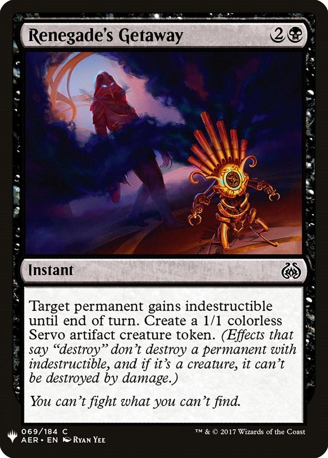 Renegade's Getaway (69) (LIST)