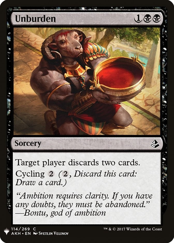 Unburden (114) (LIST)