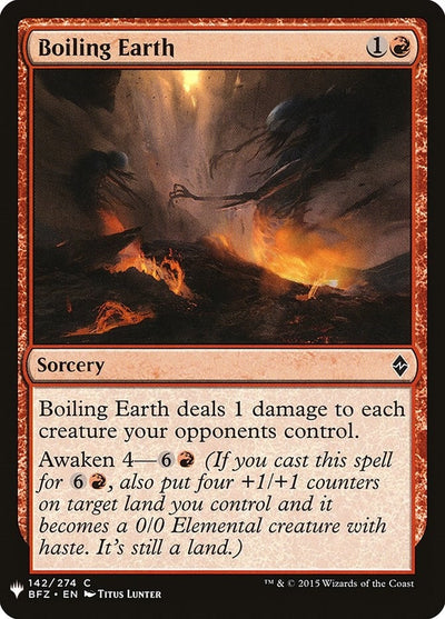 Boiling Earth (142) (LIST)