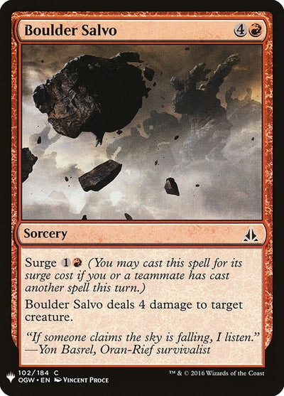 Boulder Salvo (102) (LIST)