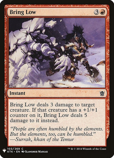 Bring Low (103) (LIST)