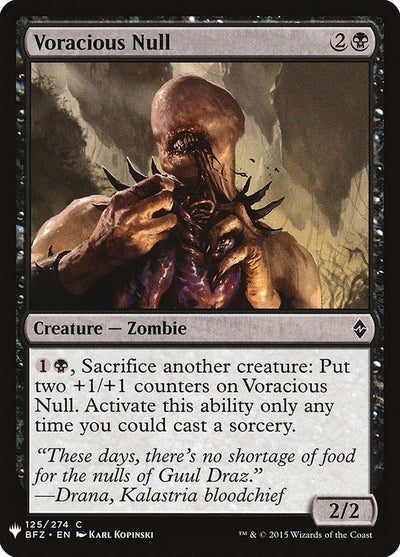Voracious Null (125) (LIST)