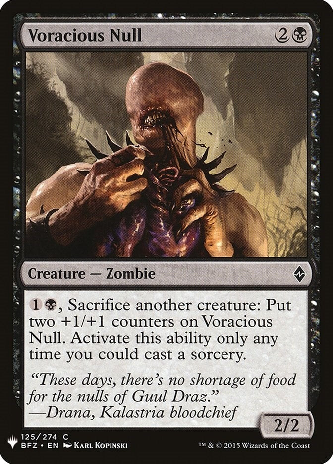 Voracious Null (125) (LIST)