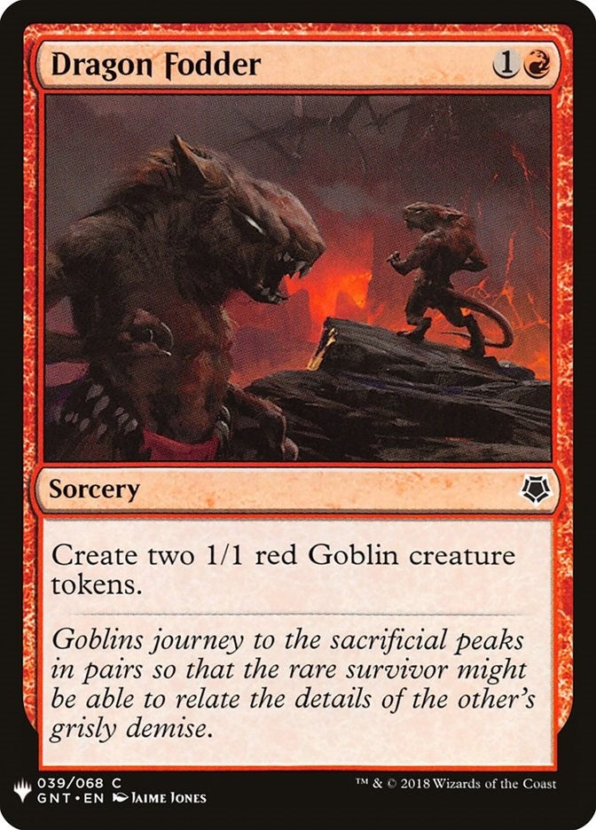 Dragon Fodder (39) (LIST)