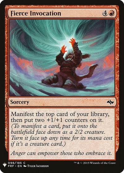 Fierce Invocation (98) (LIST)