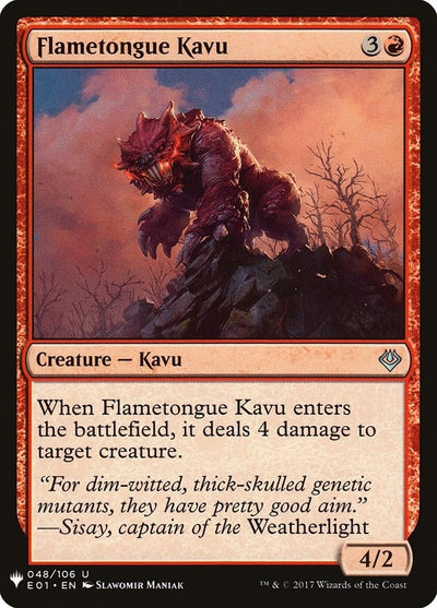Flametongue Kavu (48) (LIST)