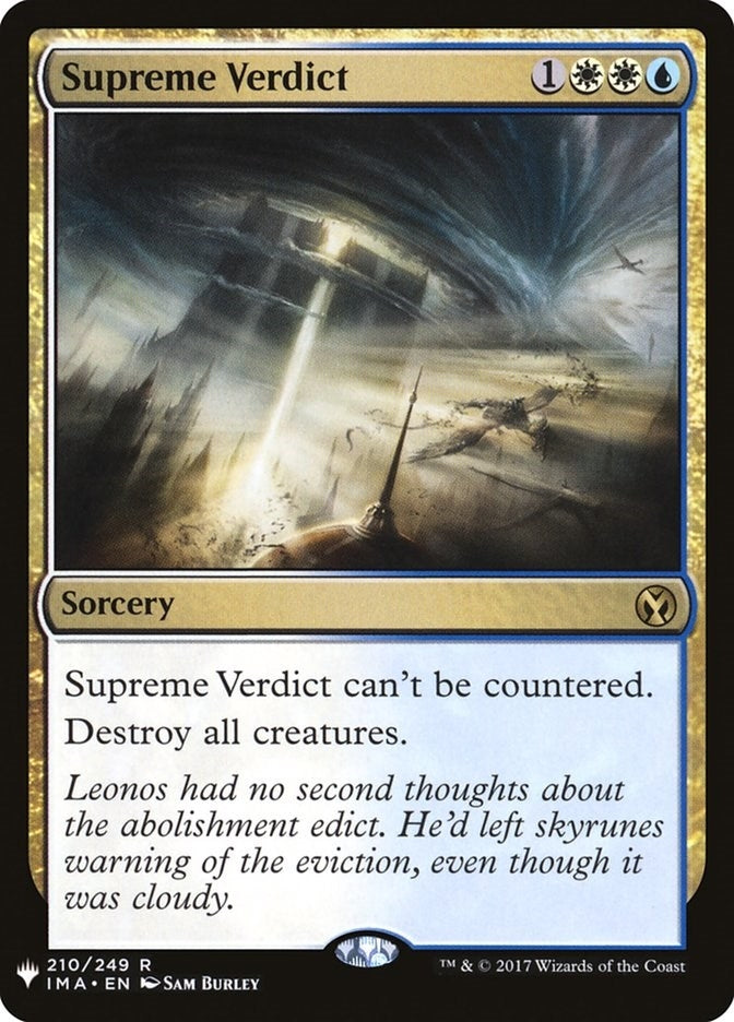 Supreme Verdict (210) (LIST)