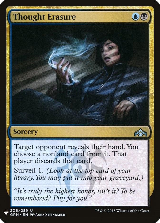 Thought Erasure (206) (LIST)