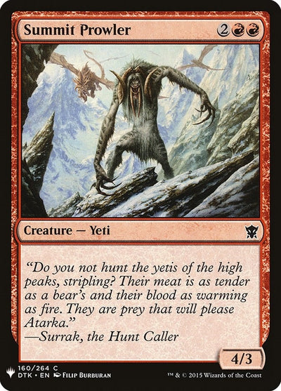 Summit Prowler (160) (LIST)